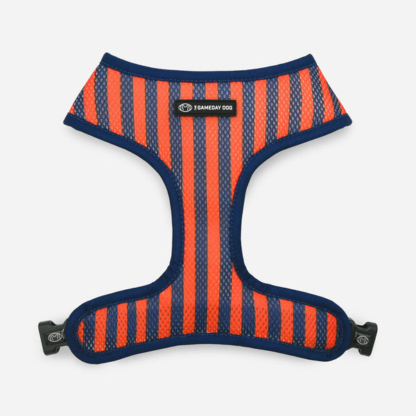 UVA Reversible Dog Harness Stripe