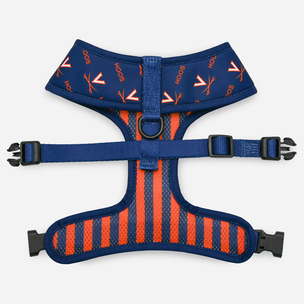UVA Reversible Dog Harness Back