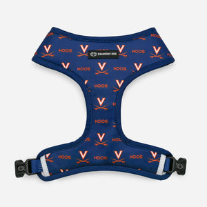 UVA Reversible Dog Harness Front
