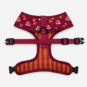 Virginia Tech Reversible Dog Harness Back