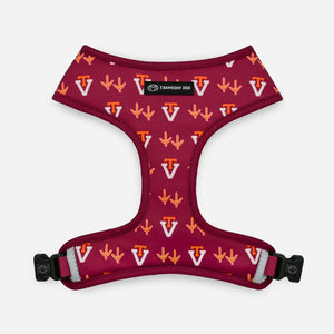 Virginia Tech Reversible Dog Harness Front